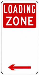 Loading Zone Sign