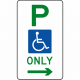 Disabled Parking Sign - 225x450mm | R5-10
