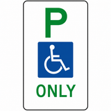 Disabled Parking Sign - 225x450mm | R5-10