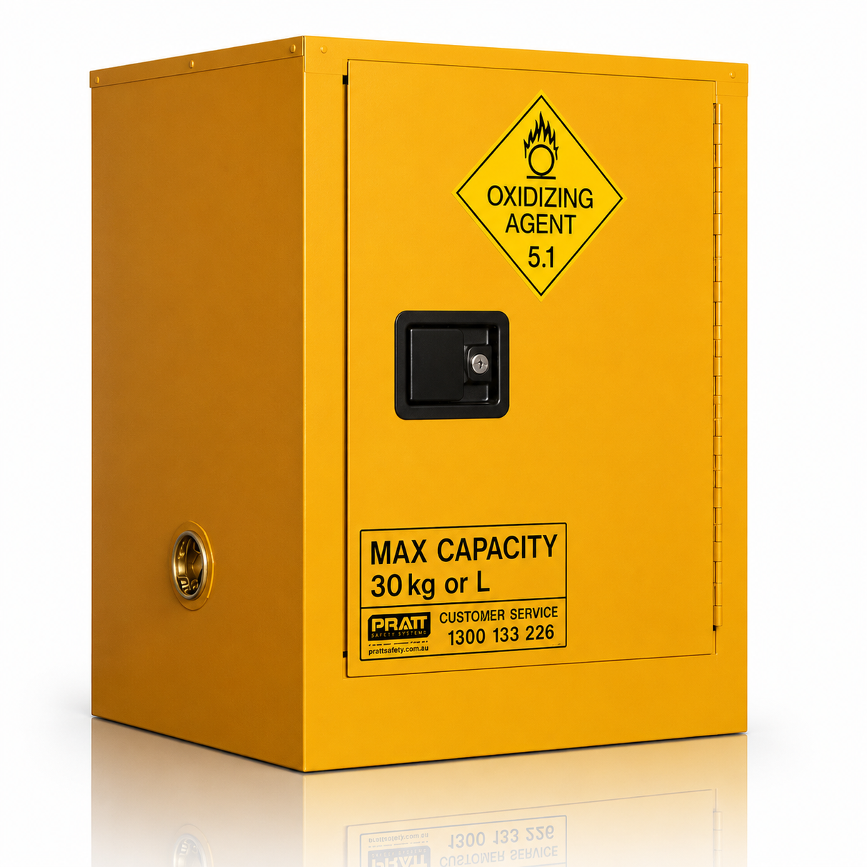 Flammable Storage Cabinet 30L 1 Door, 1 Shelf