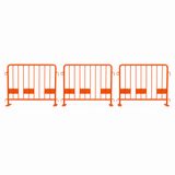 25m Pack of 2.2m Orange Crowd Control Barriers