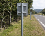 Sign Post/Pole - Heavy-Duty Steel Galvanised