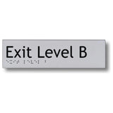 Exit Level Basement - B4 Signs