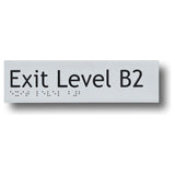 Exit Level Basement - B4 Signs