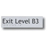 Exit Level Basement - B4 Signs