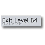 Exit Level Basement - B4 Signs