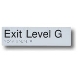Exit Level Ground Signs