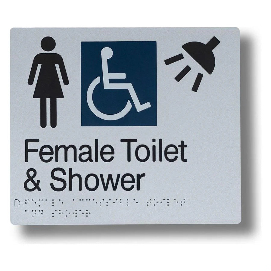 Female Toilet & Shower (Accessible) Sign