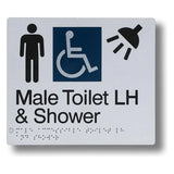 Male Toilet & Shower (Accessible) Sign