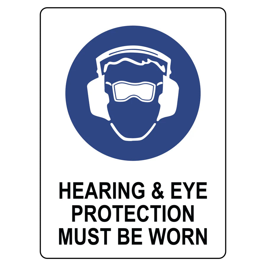 Mandatory Sign - Hearing & Eye Protection Must Be Worn