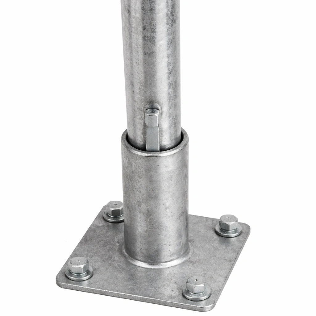 Surface Mount Pole Base Plate Incl. Wedge