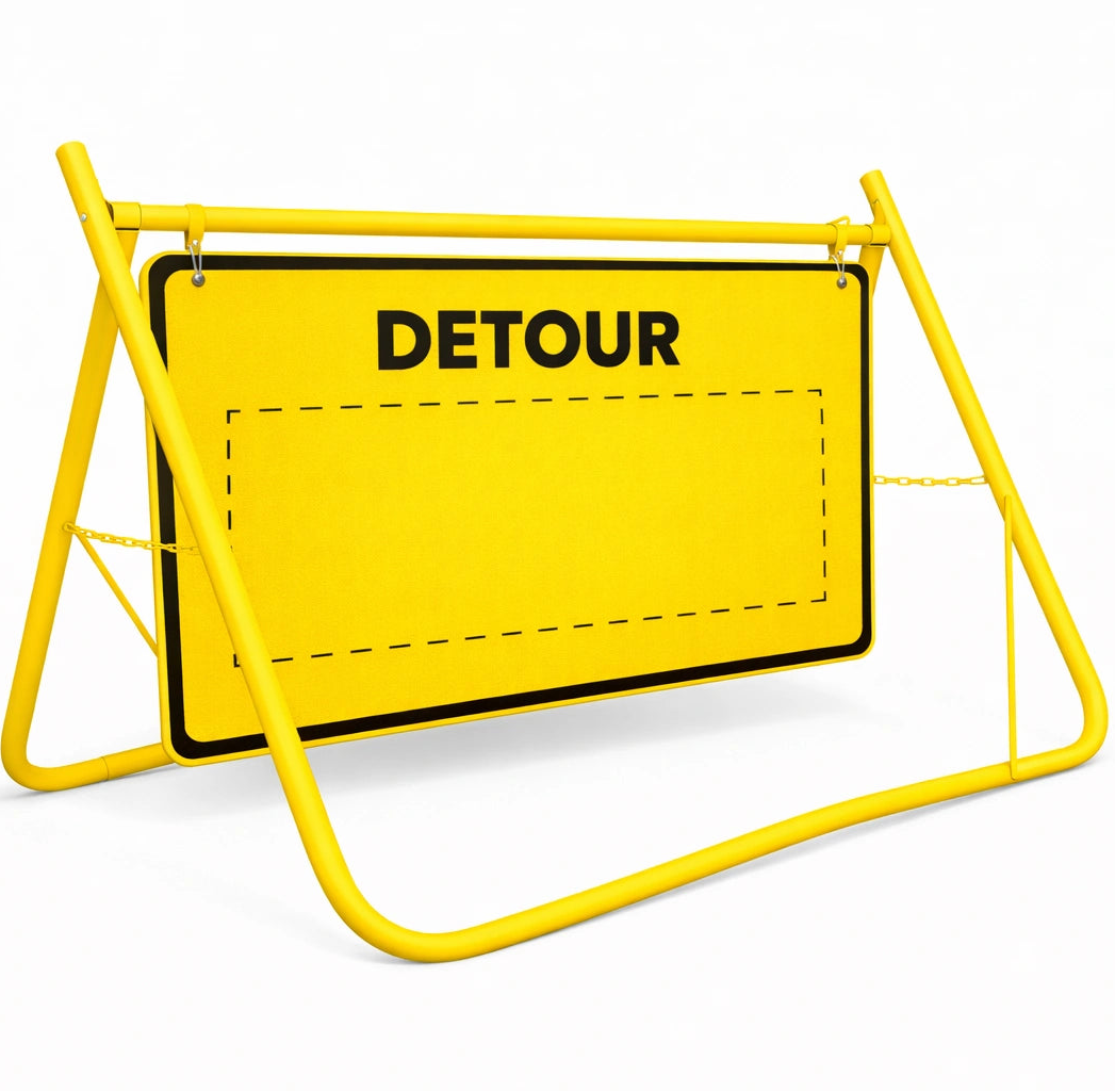 900 x 600mm Swing Stand & Sign - Detour