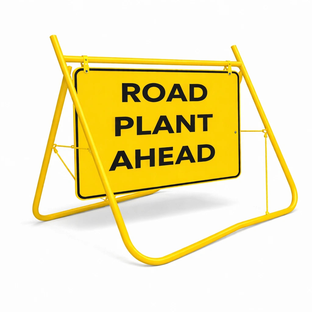 900 x 600mm Swing Stand & Sign - Road Plant Ahead