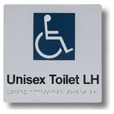 180 x 180mm Unisex Toilet Disabled Sign