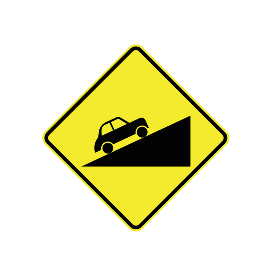 Ascent / Steep Climb (Symbolic) Sign