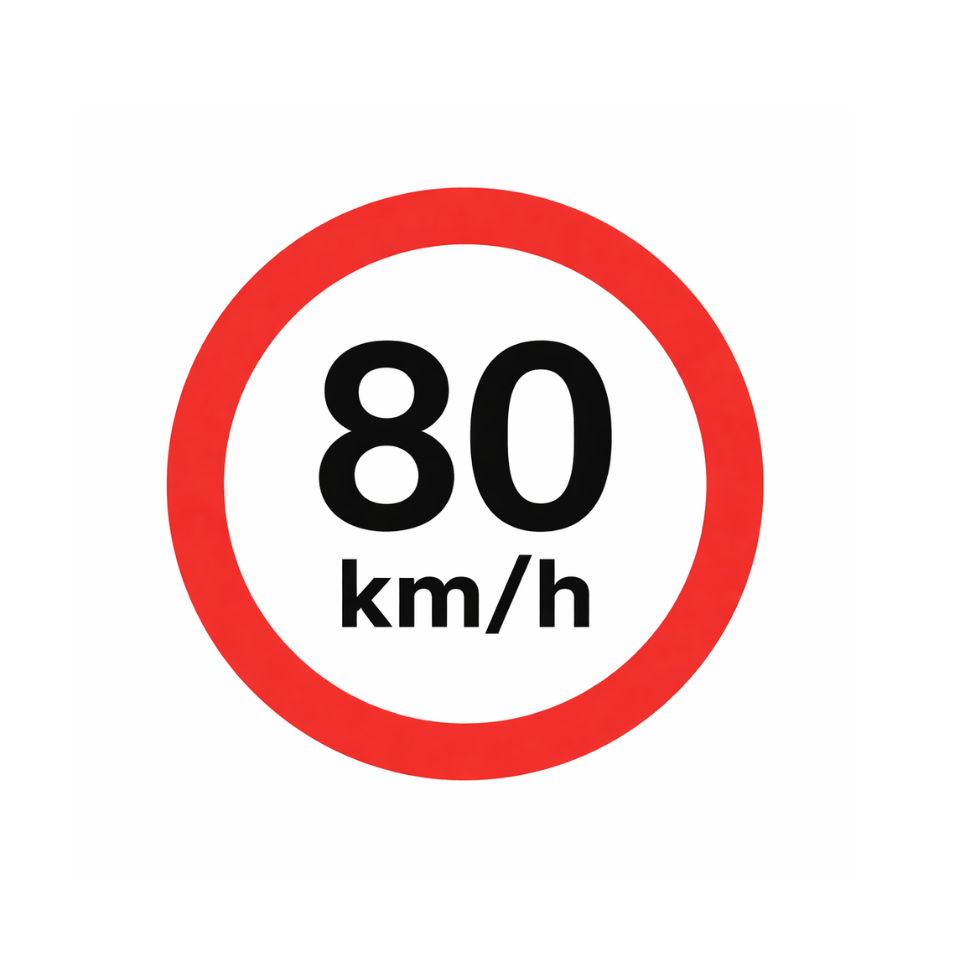 80km Speed Sign