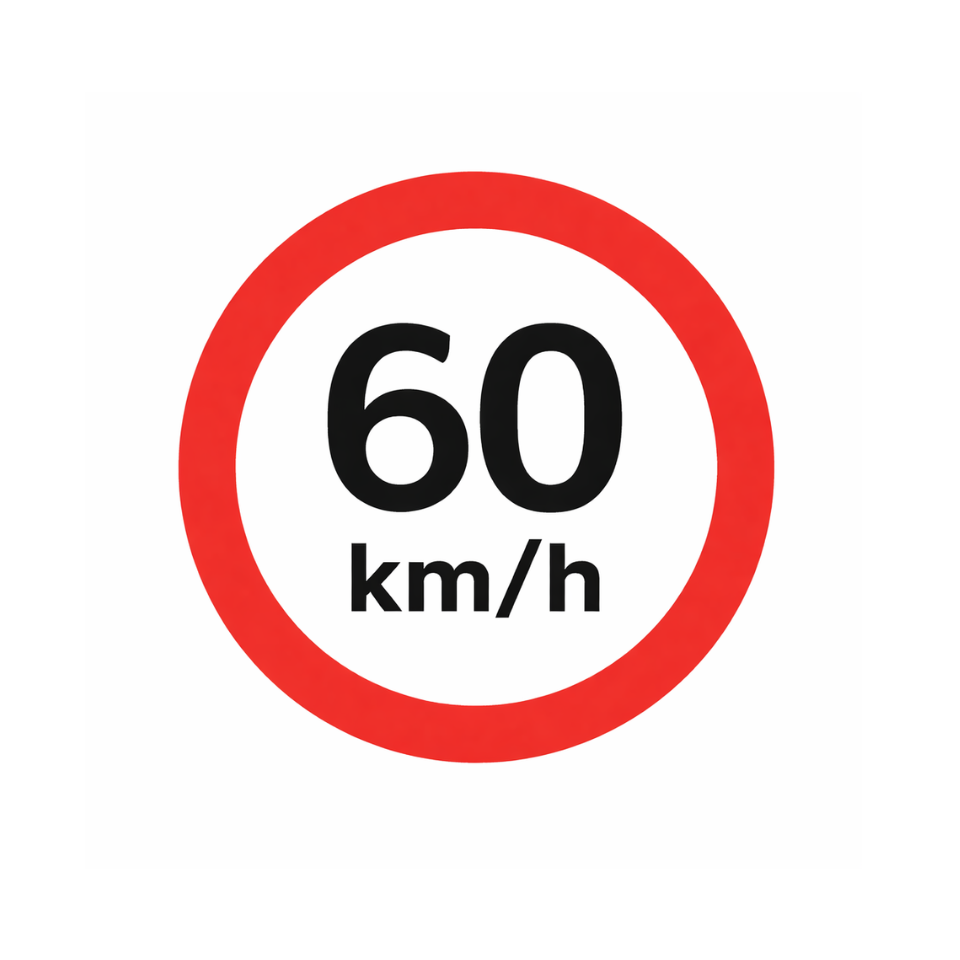 60km Speed Sign