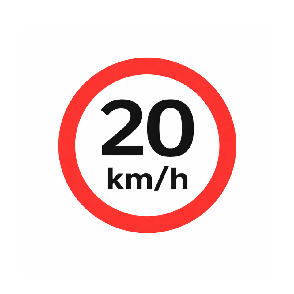 20km Speed Sign