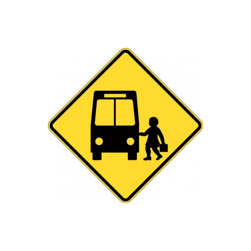 School Bus (Symbolic Front View) Sign