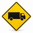 600 x 600mm - Trucks Crossing or Entering Warning Sign