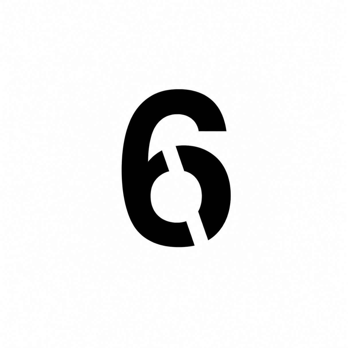 Individual Numbers Stencil