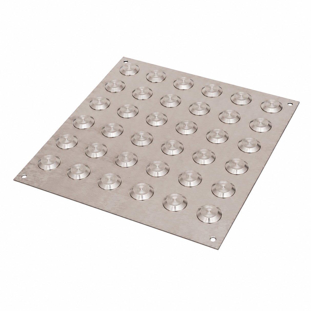 Stainless Steel Tactile Indicator Plate - 300 x 300mm