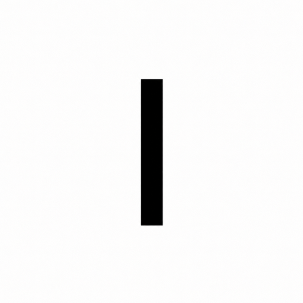 Individual Letters Stencil