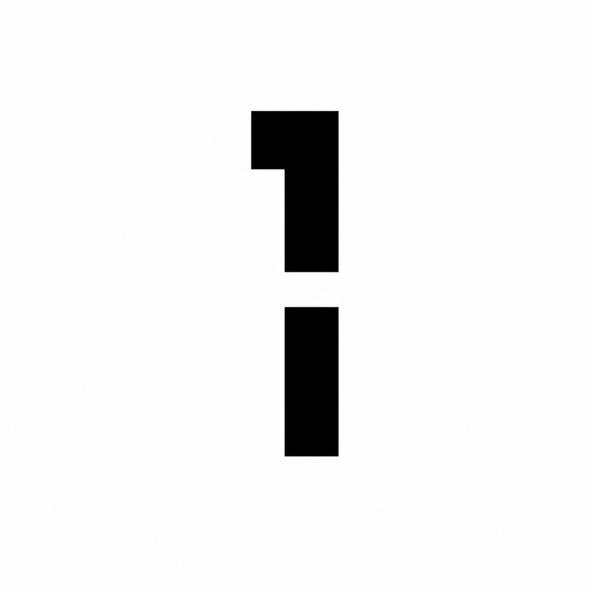 Individual Numbers Stencil